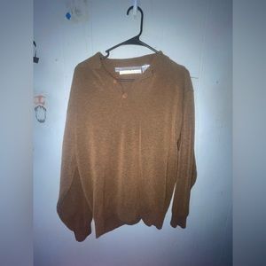 Vtg Jhane Barnes Menswear Wool Blend Mock Neck Long Sleeve Sweater